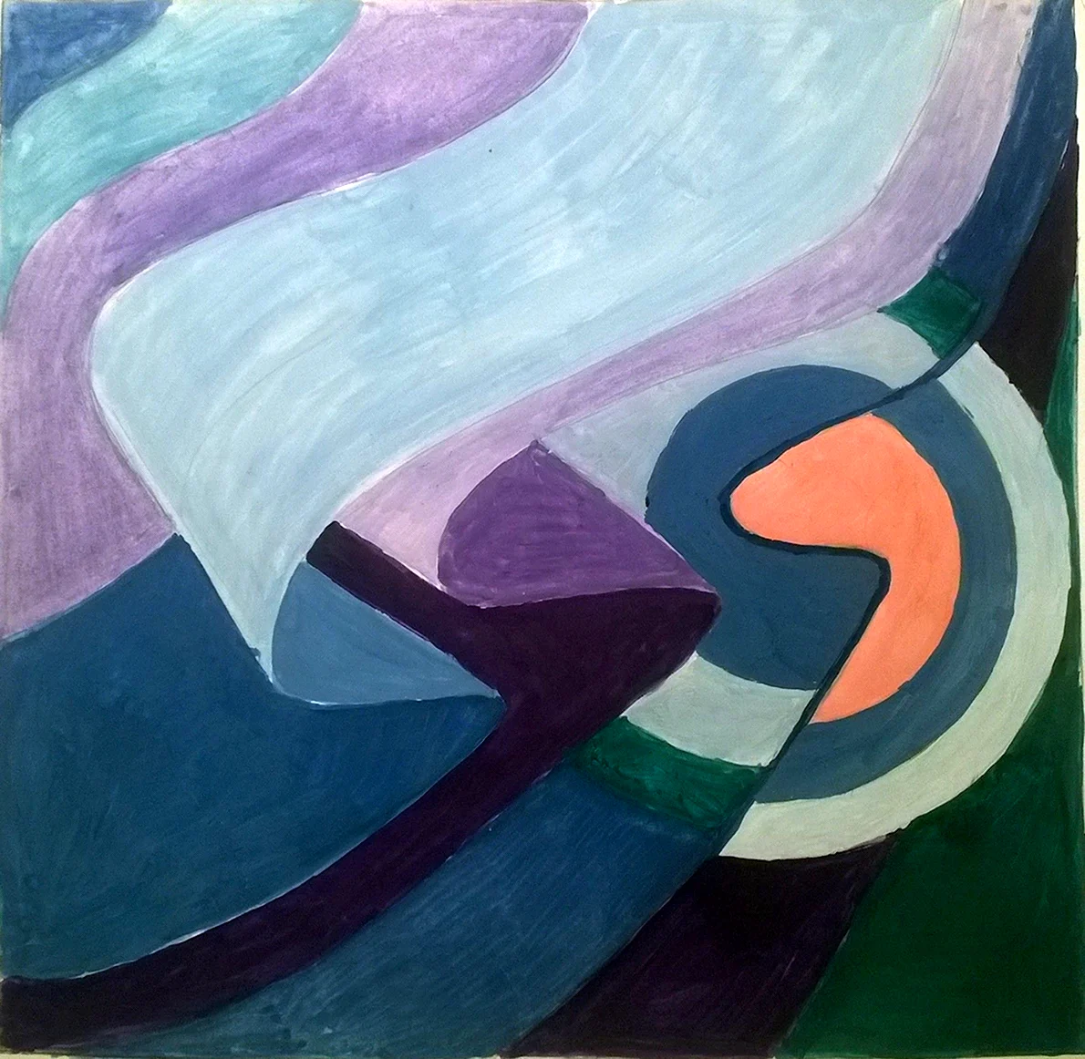 «Абстрактная композиция» 1963 г. собрание и. Цуканова