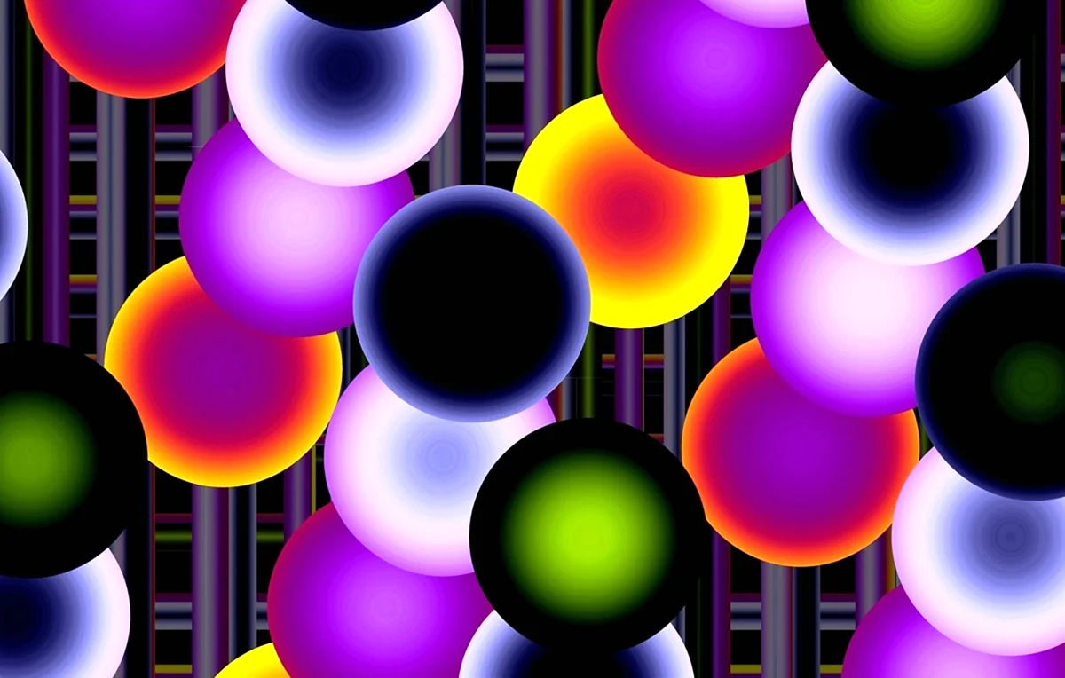 Абстракция цветные шары