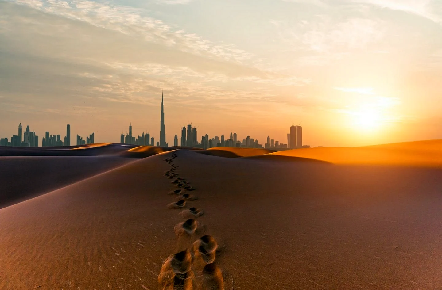 Абу Даби песчаные дюны