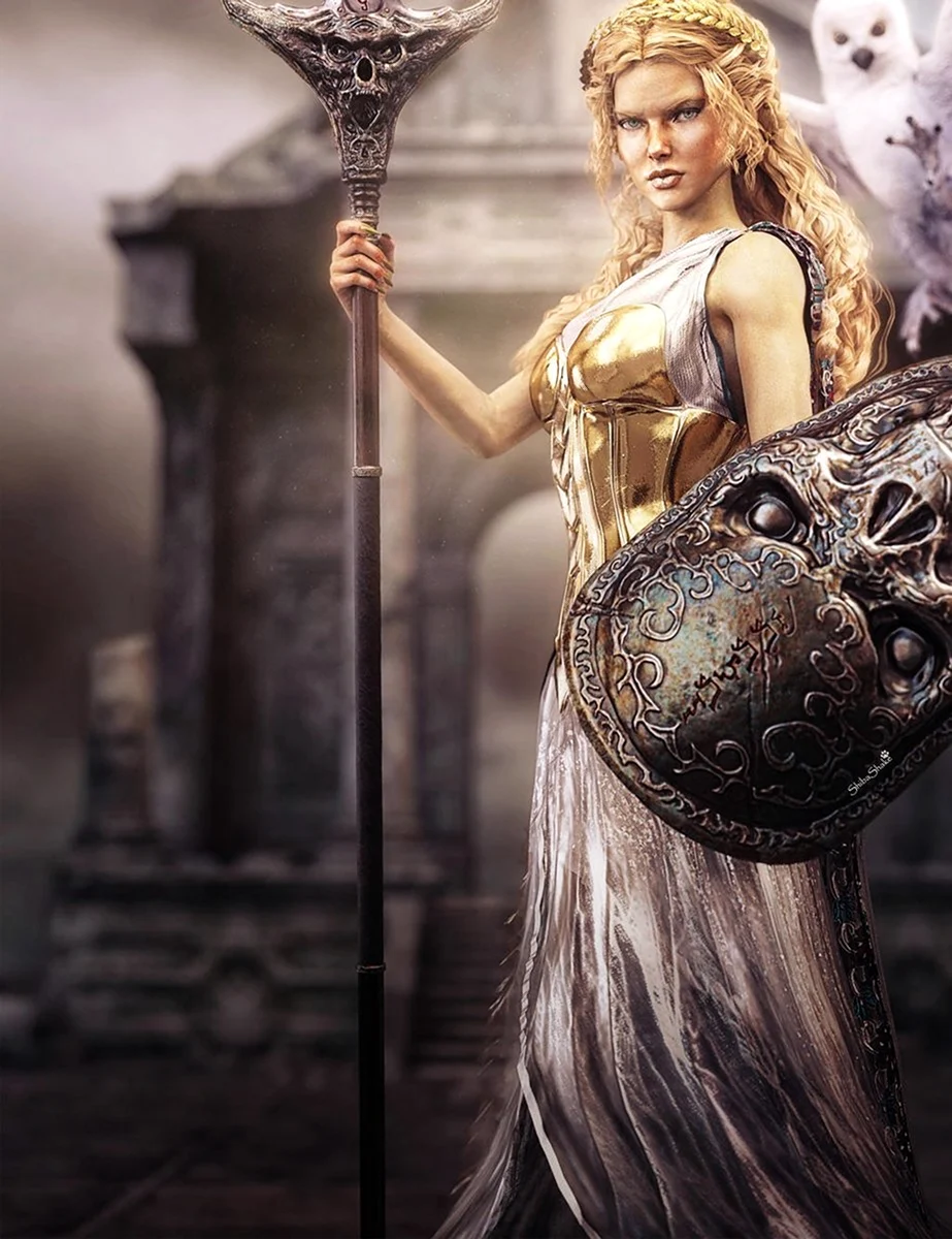 Афина Паллада богиня древней Греции