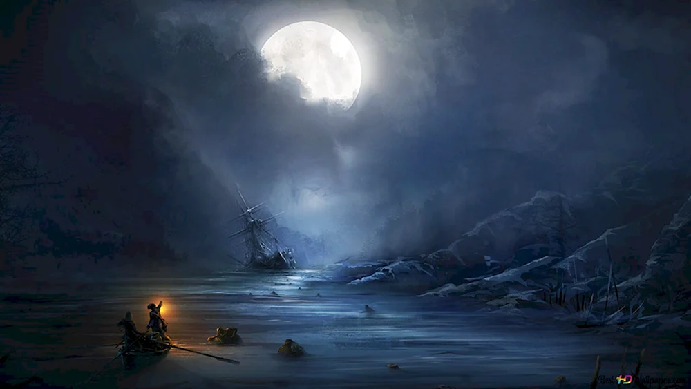 Айвазовский картины Лунная ночь