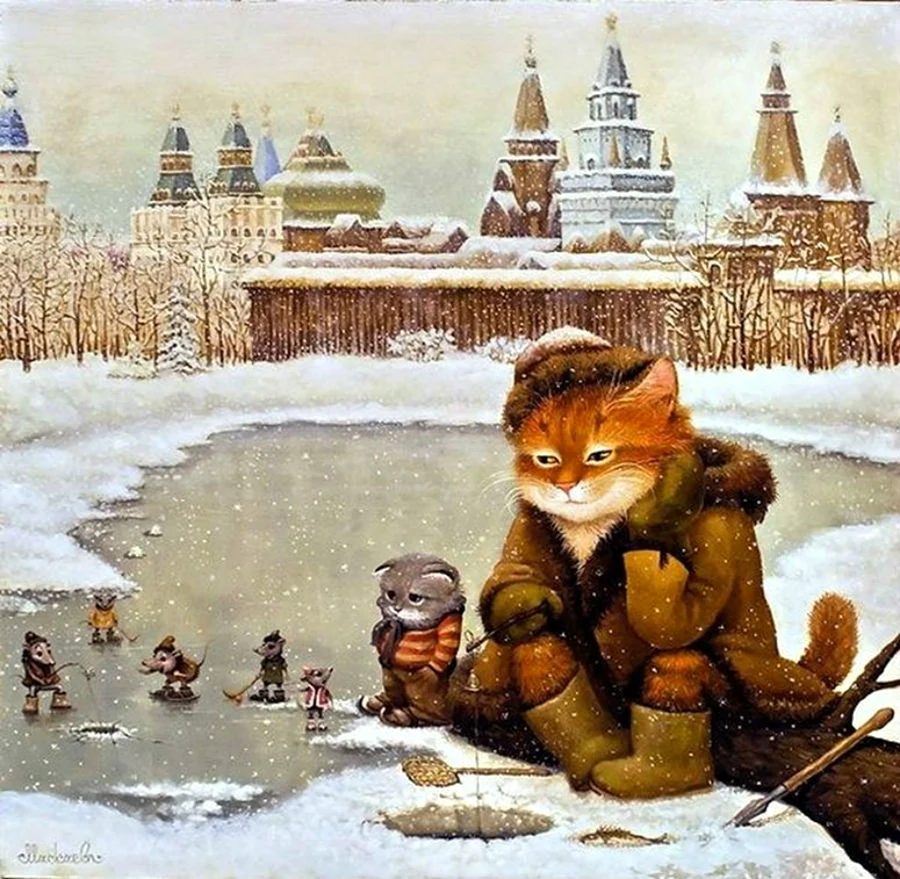 Александр Маскаев картины зима