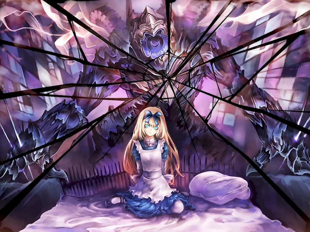 Алиса в Зазеркалье аниме страх
