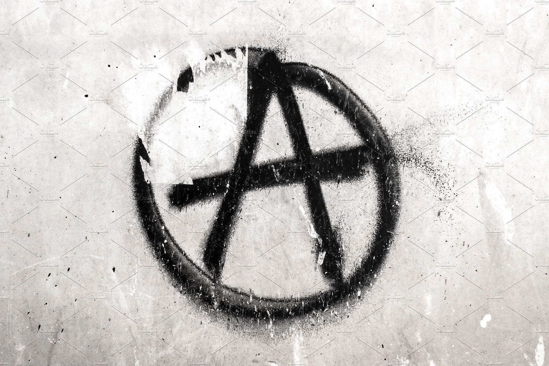 Анархист знак анархии граффити