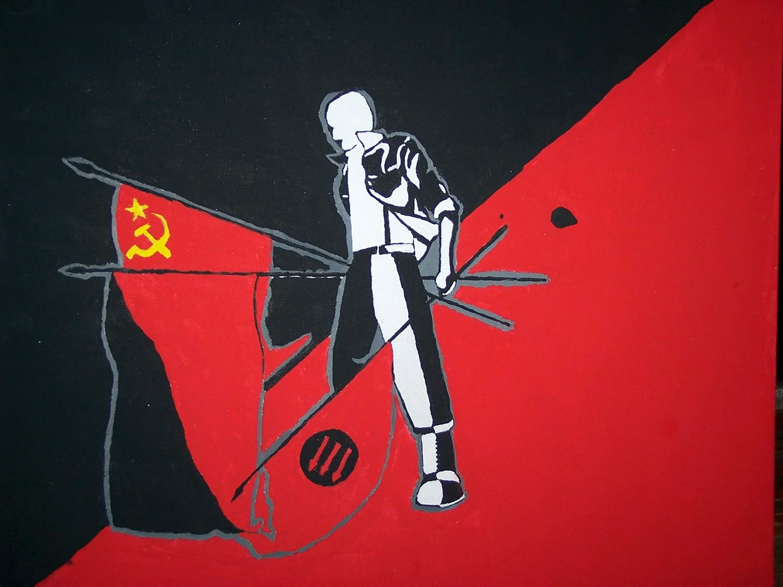 Анархо-коммунизм флаг