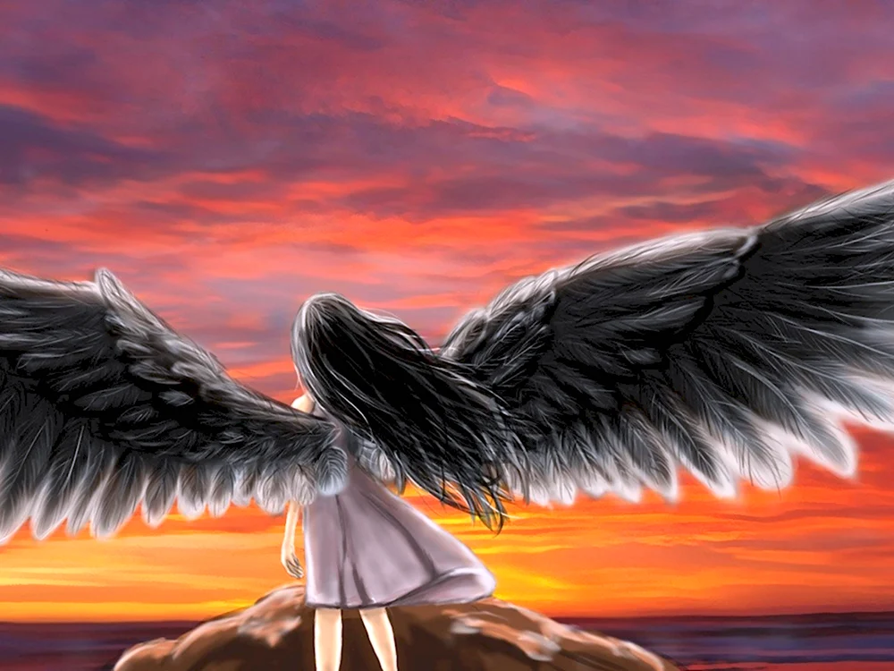 Ангел с крыльями