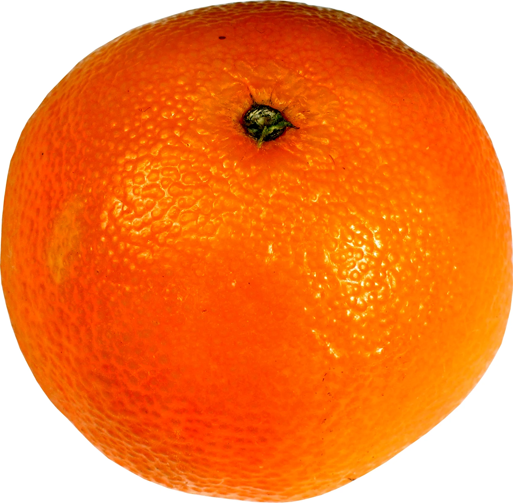 Апельсин на белом фоне