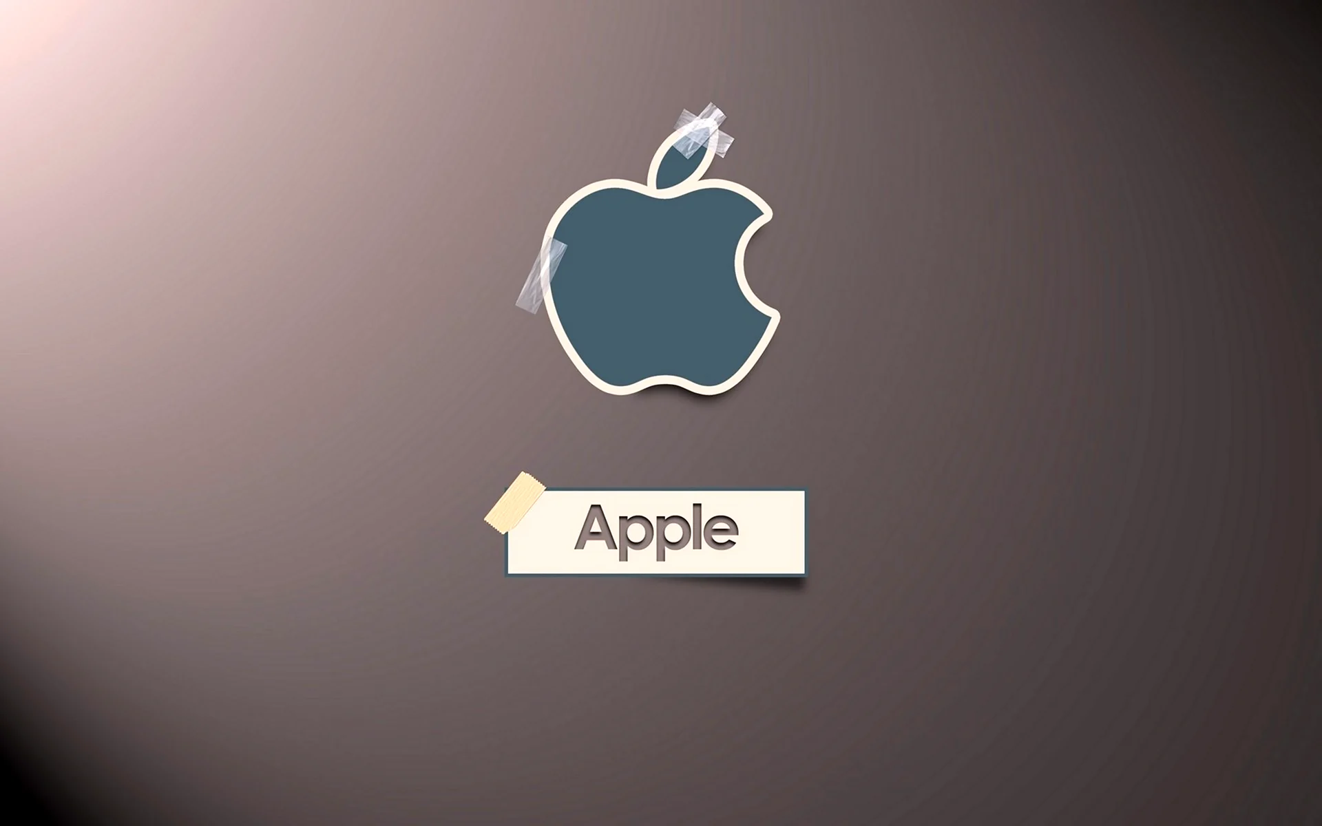 Apple надпись