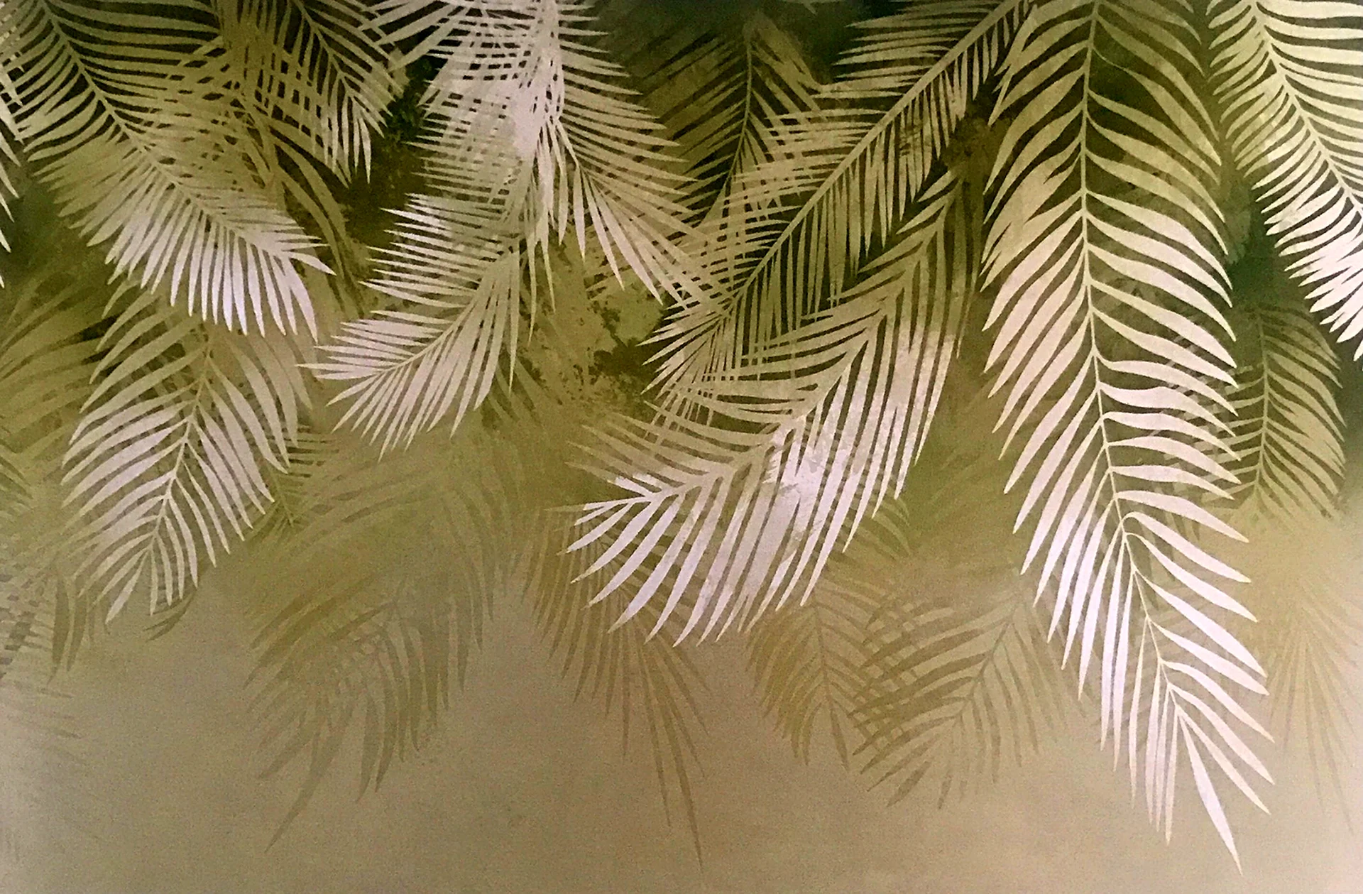 Апплико фреска листья папоротника