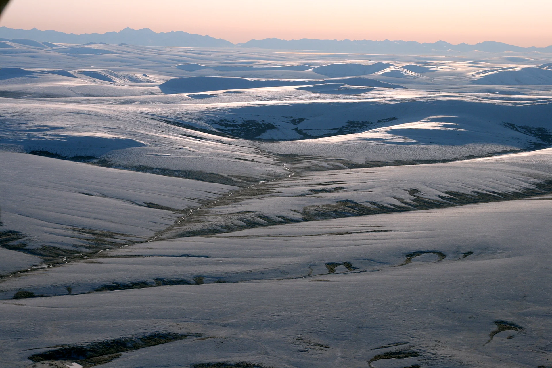 Арктическая тундра зимой