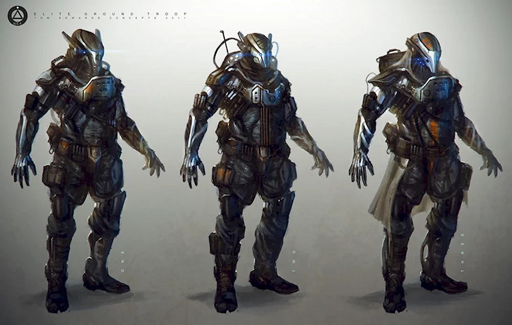 Armor Sci Fi концепт арт