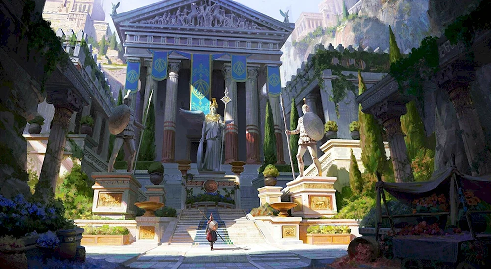 Assassins Creed Odyssey Афины город