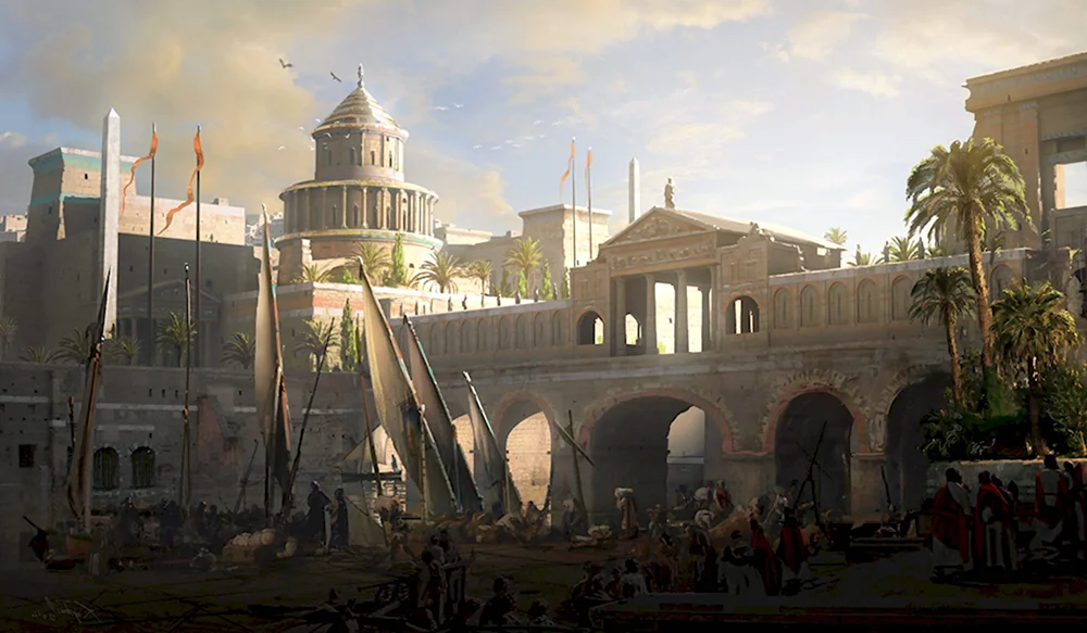 Assassins Creed Origins Art Александрия