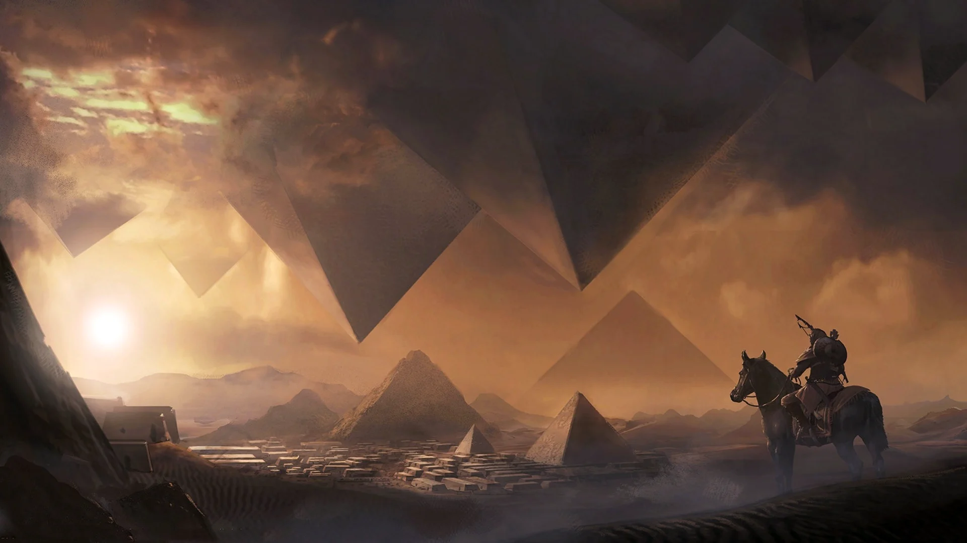 Assassins Creed Origins пирамиды Гизы