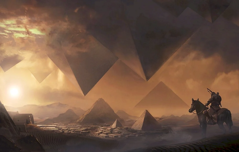 Assassins Creed Origins пирамиды Гизы