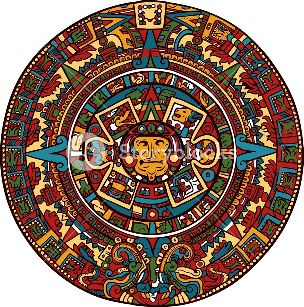 Ацтекский календарь Майя