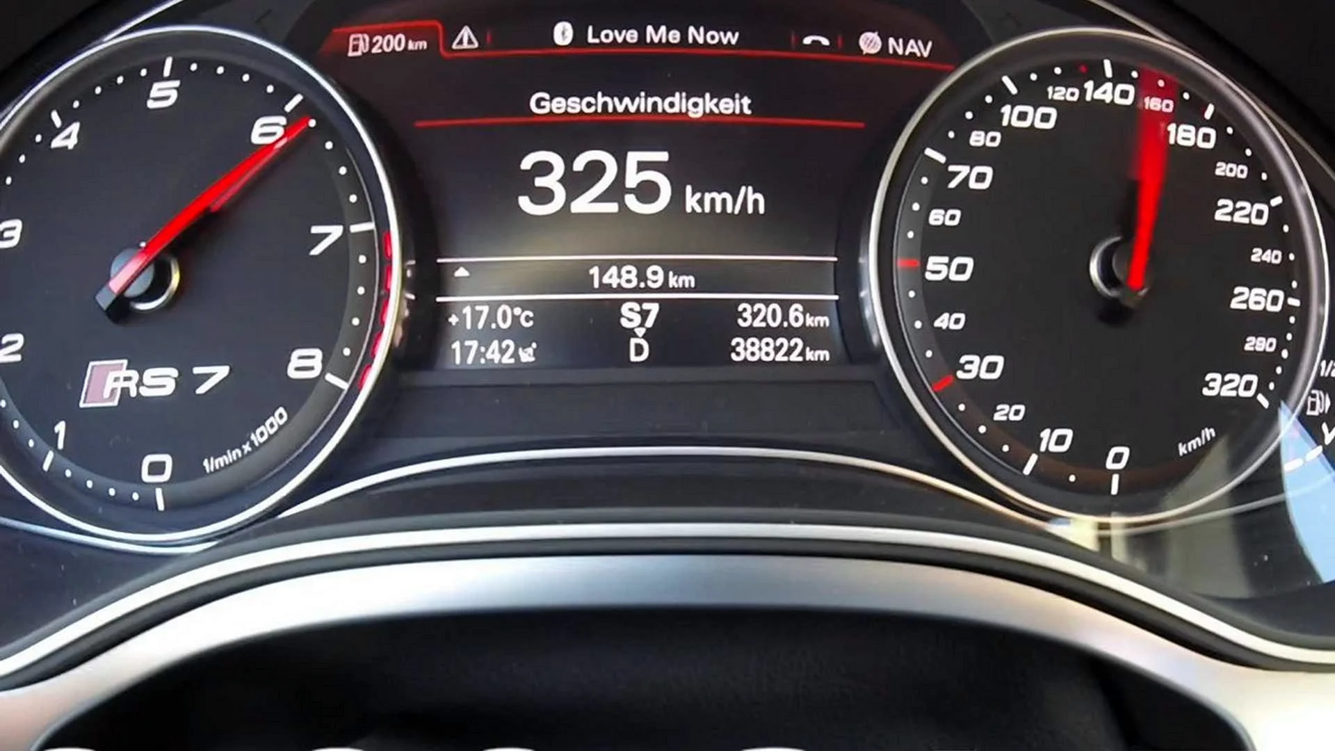 Audi rs7 Top Speed