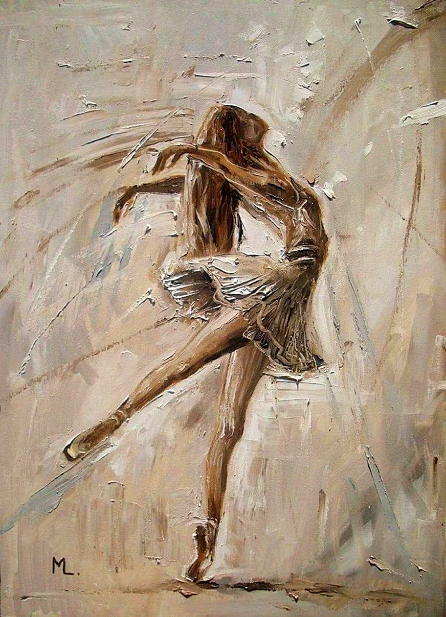 Балерины картина Моника Луньяк