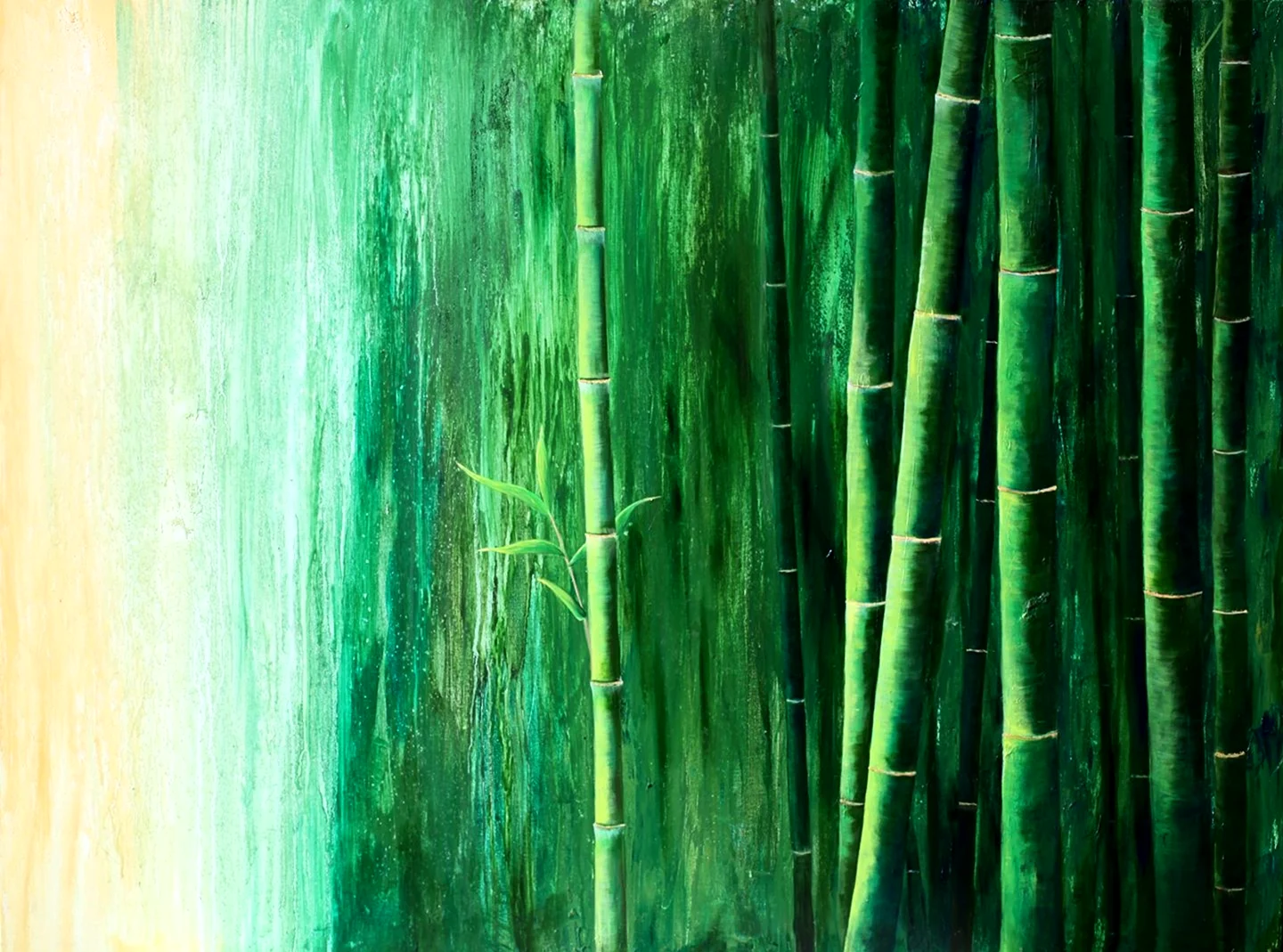 Бамбук живопись
