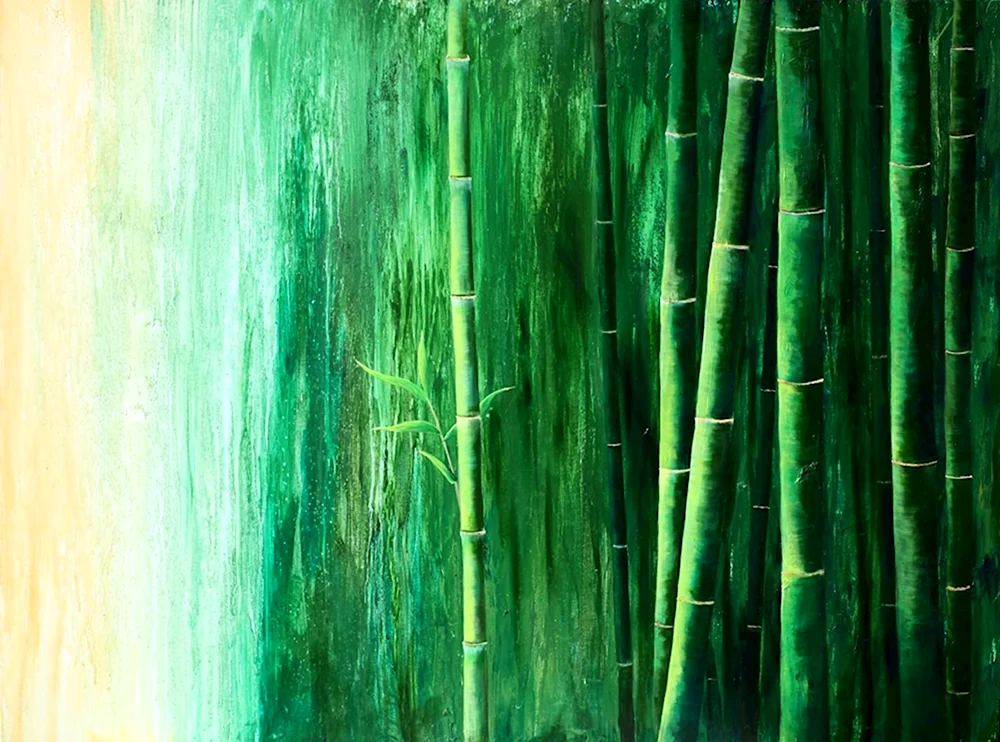Бамбук живопись