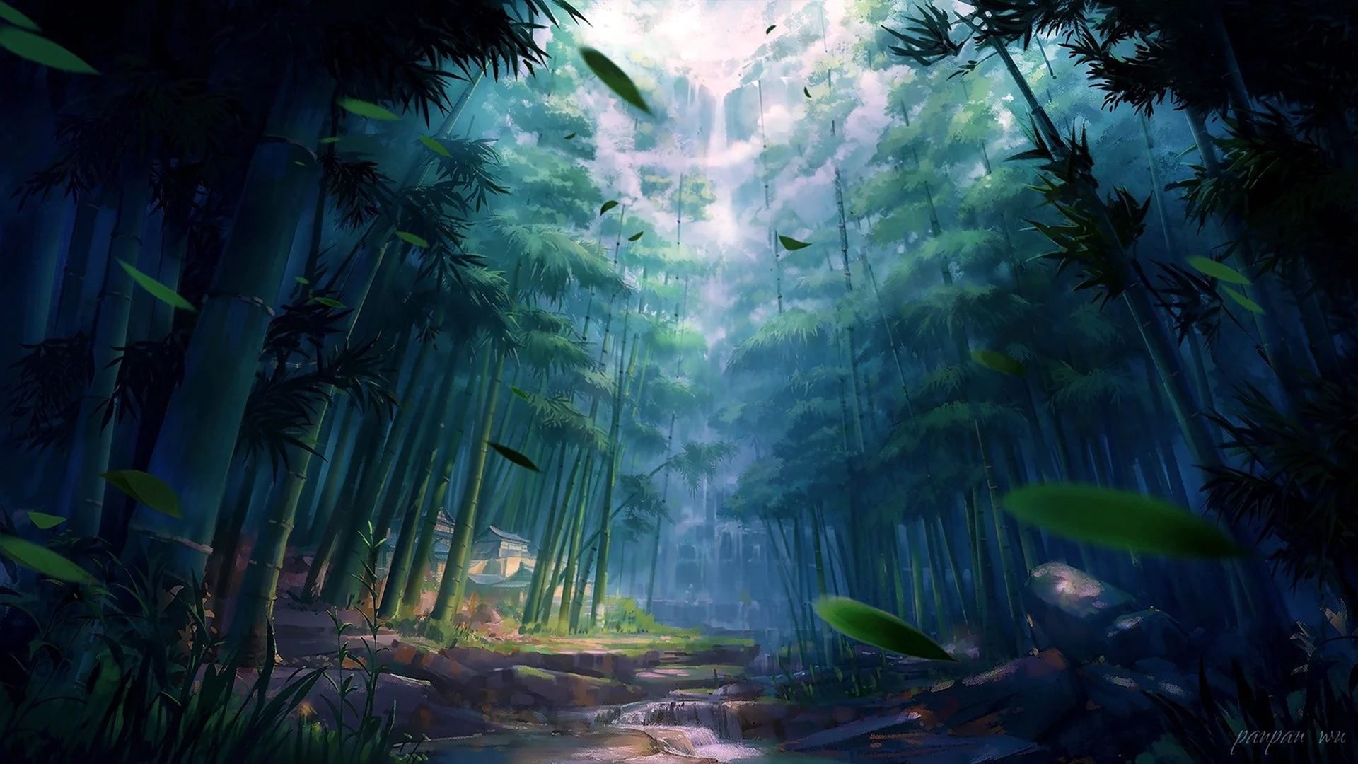 Бамбуковый лес аниме