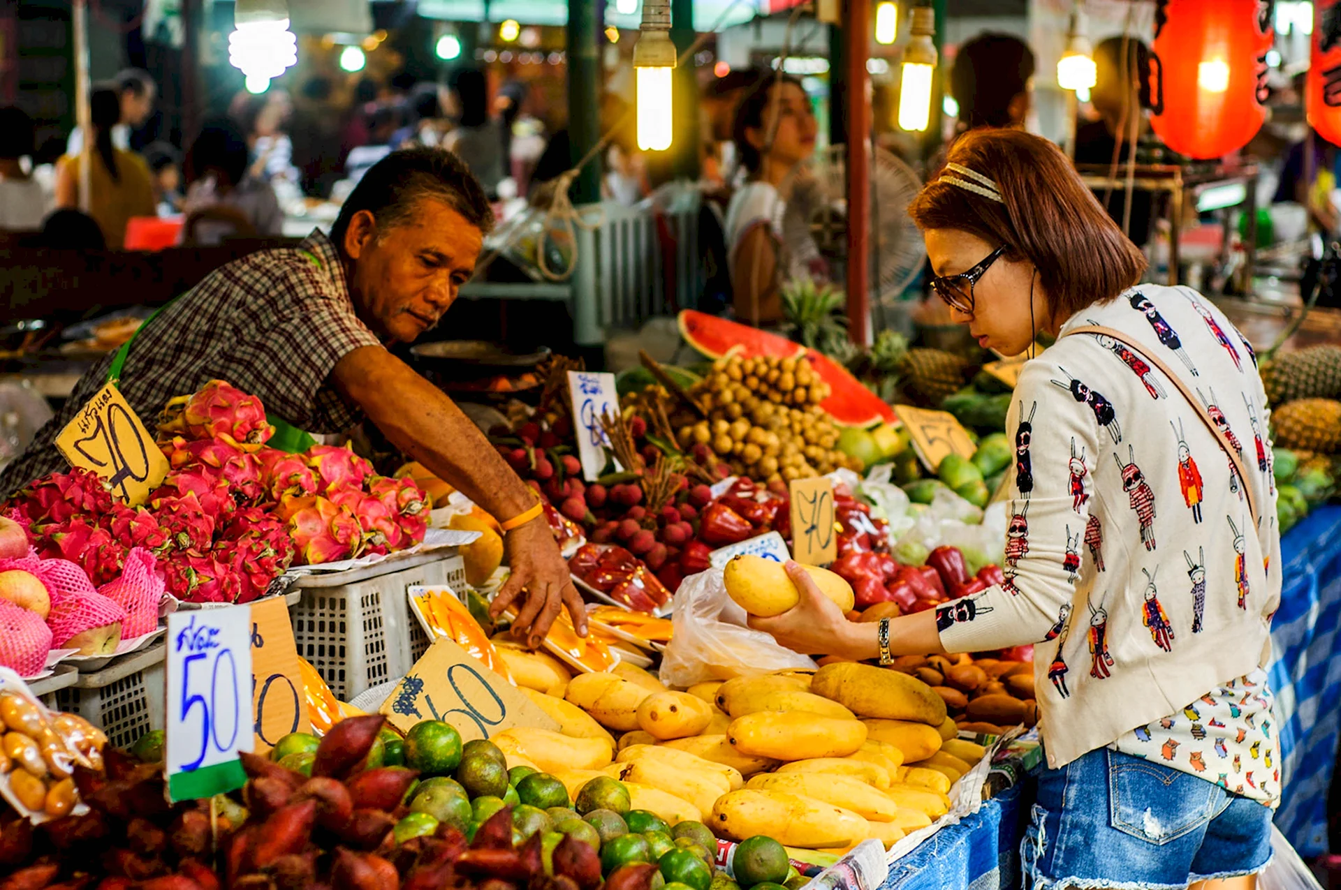 Бангкок рынки фруктовые