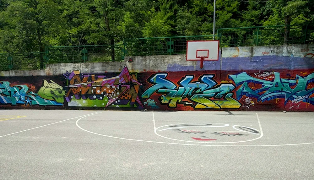 Баскетбол граффити
