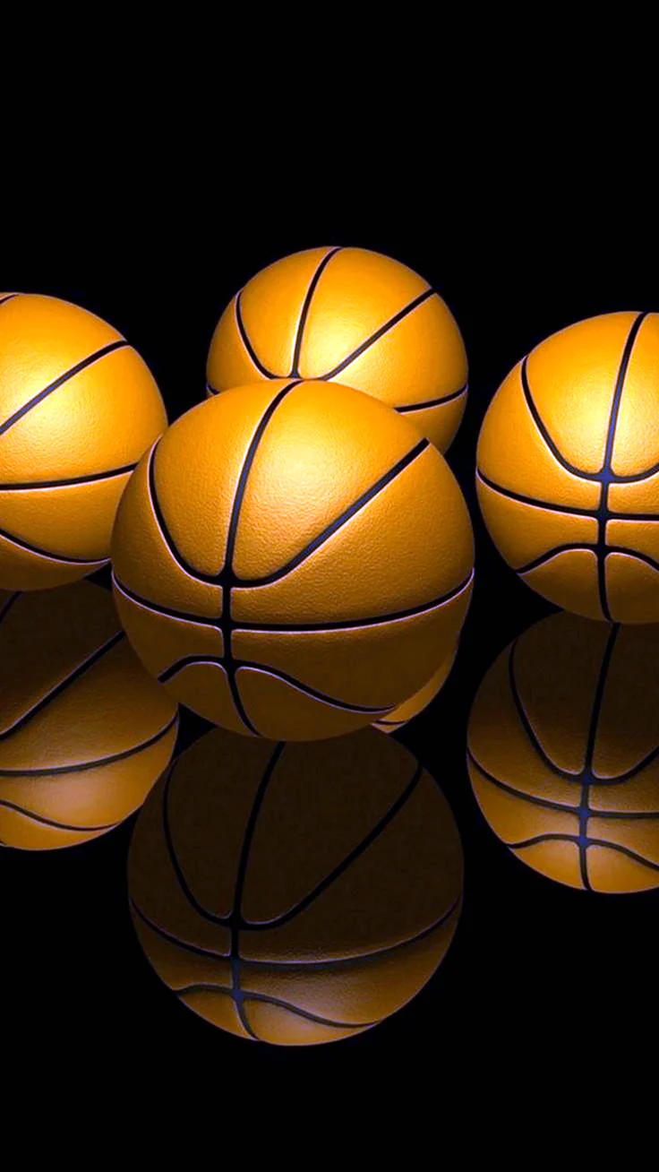 Баскетбольный мяч желтый