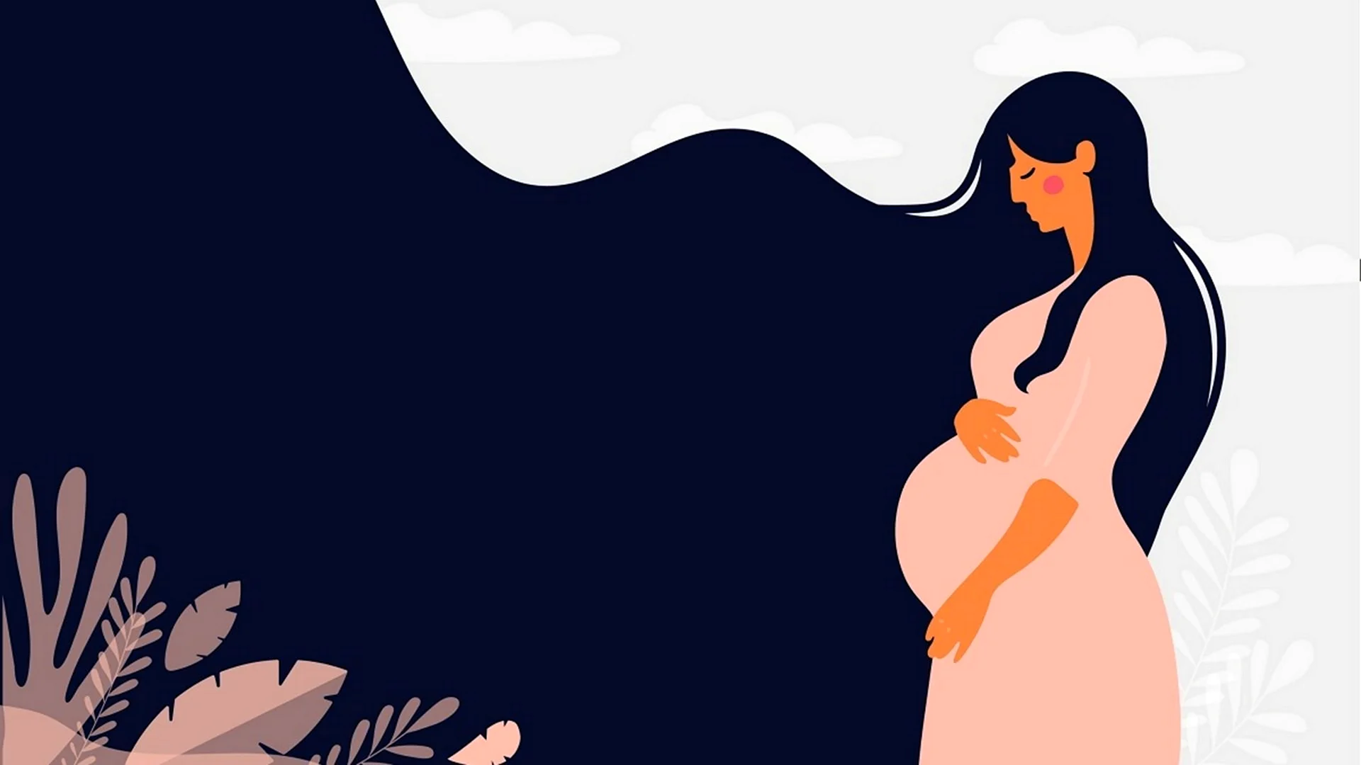 Беременная женщина иллюстрация Векторная