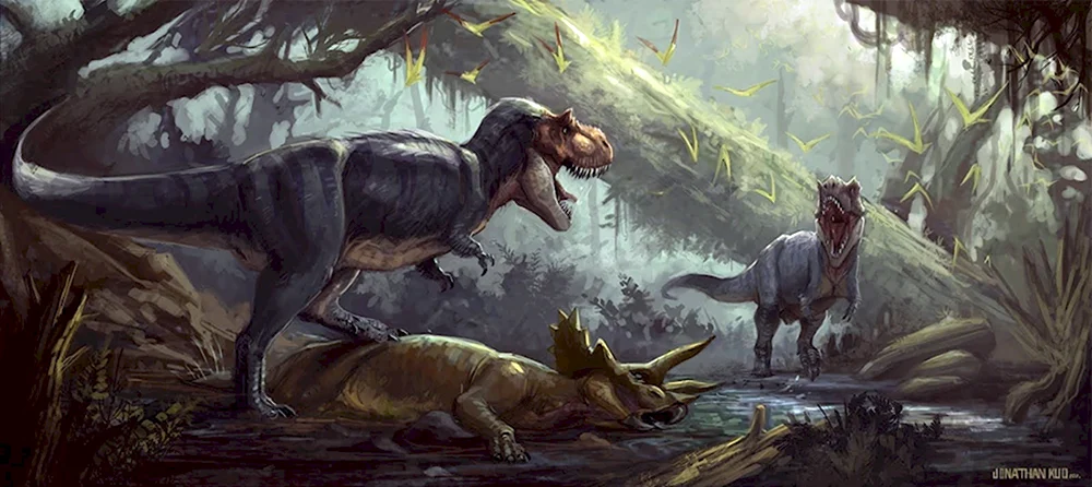 Битва динозавров Чарльз Найт