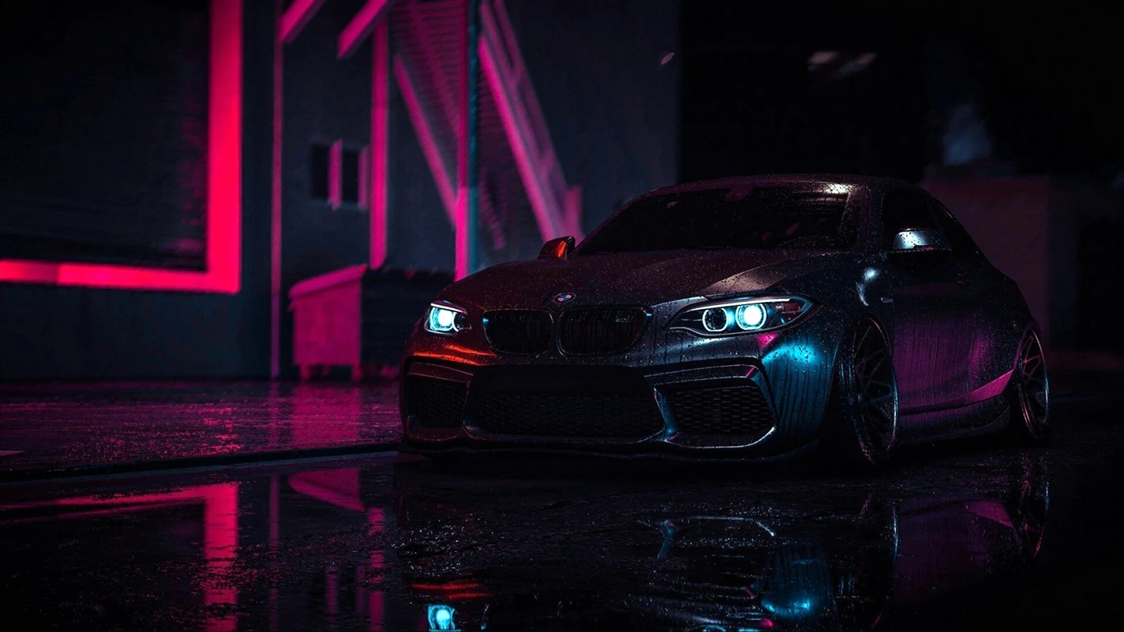 BMW m5 неон