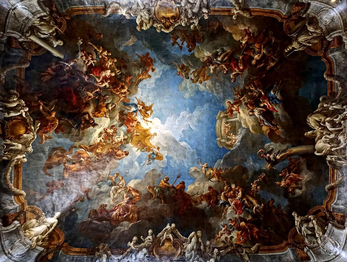 Боги Олимпа Версаль фреска