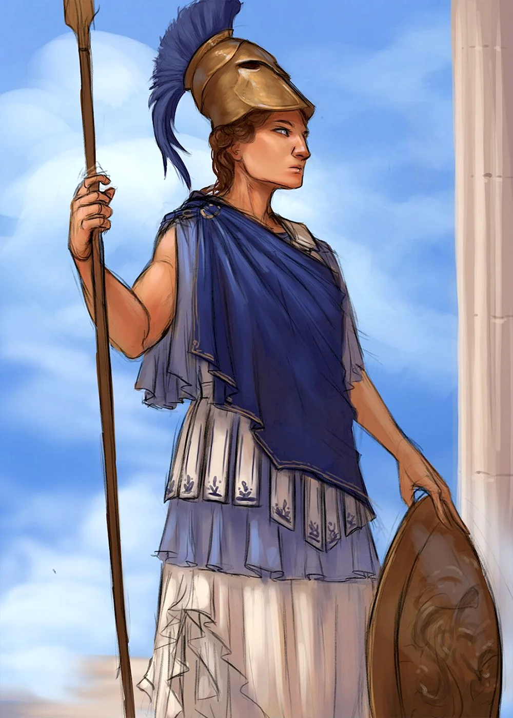Богиня Олимпа Афина