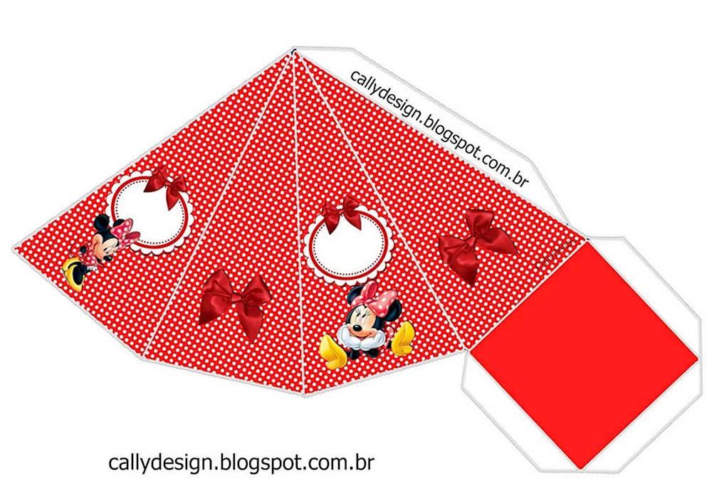 Бонбоньерки детские шаблоны готовые для печати Микки Мауса