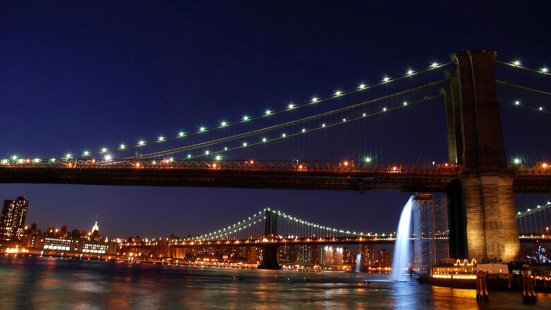 Бруклинский мост водопад