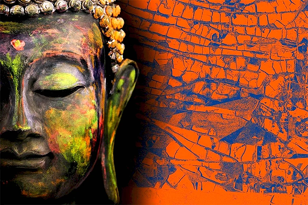 Будда лицо фон