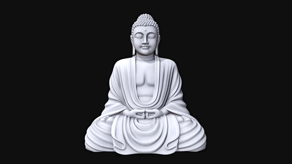 Будда Шакьямуни белый