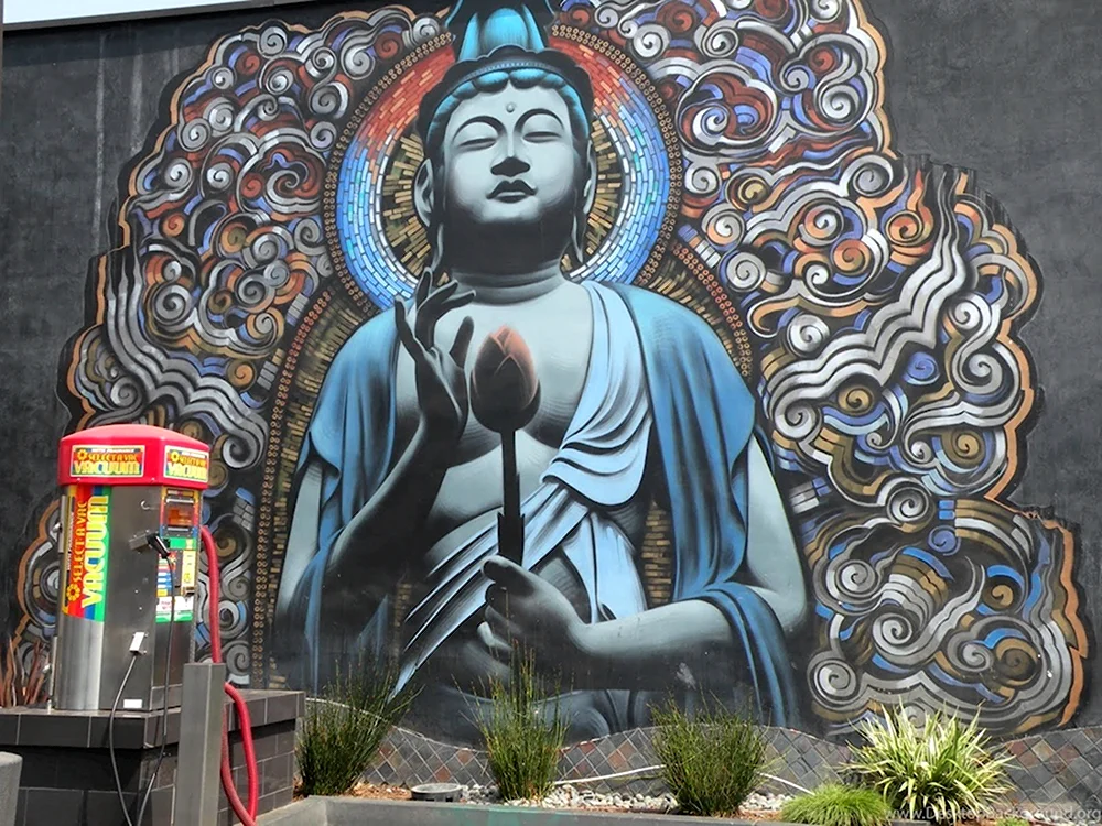 Будда стрит арт