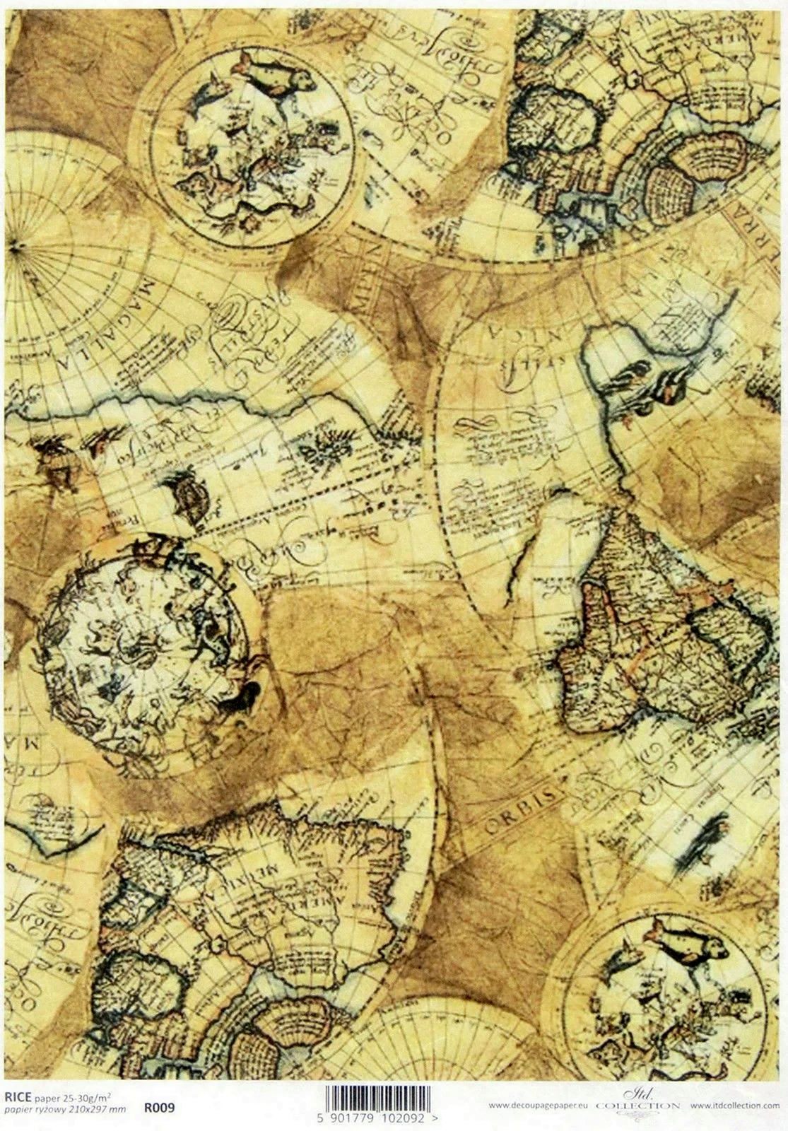 Бумага для скрапбукинга карта мира