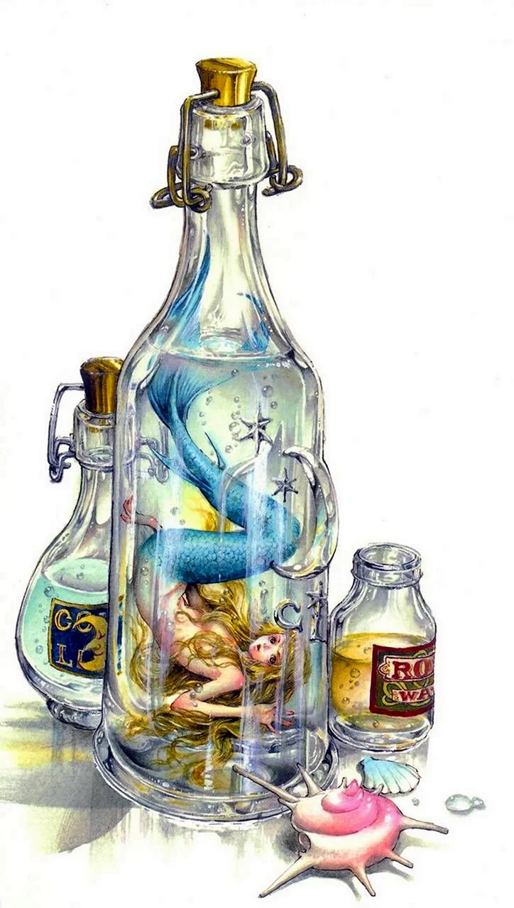 Бутылка иллюстрация