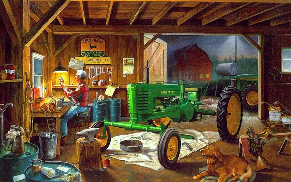Чарльз Фрайтаг картины сельхозтехника