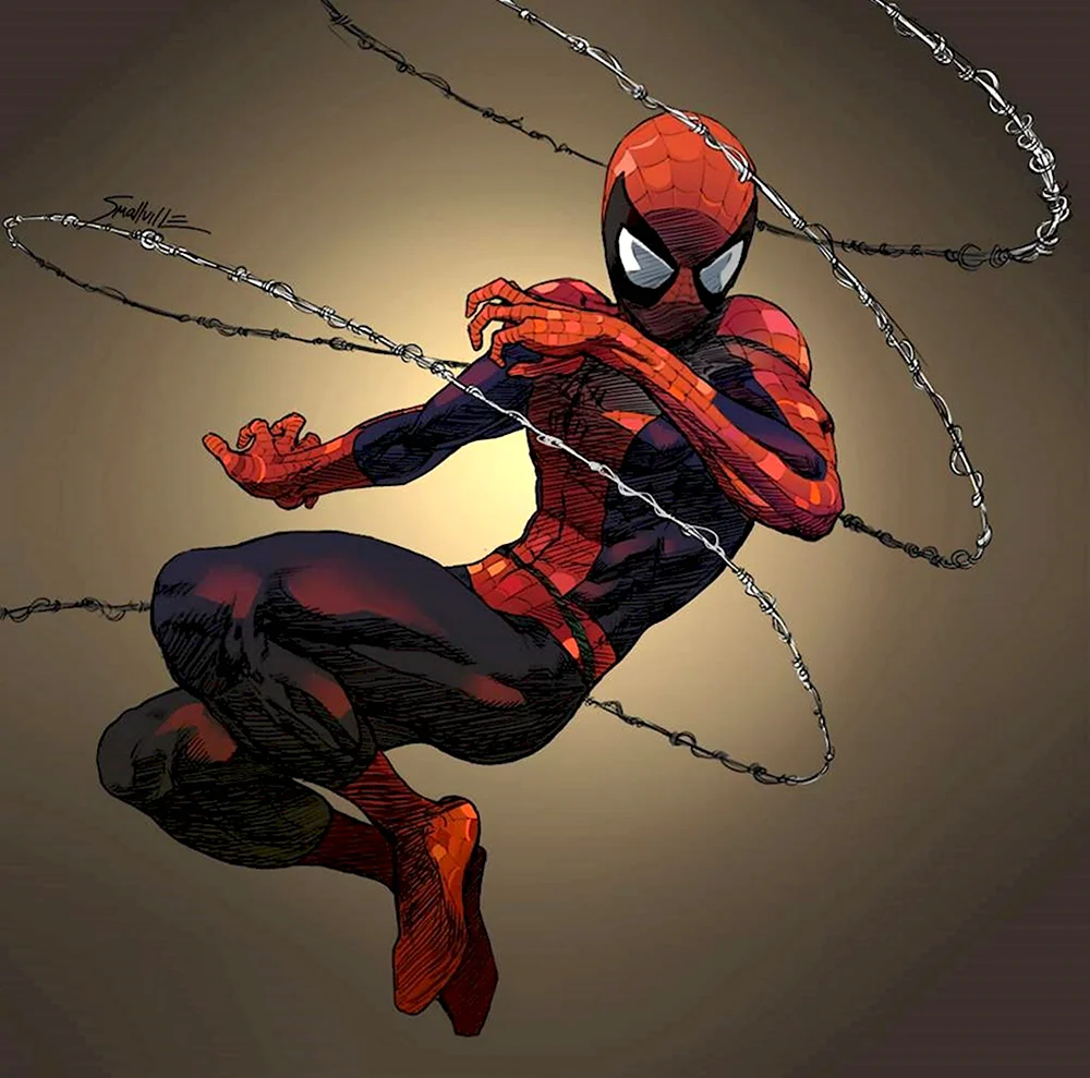 Человек паук Марвел арт