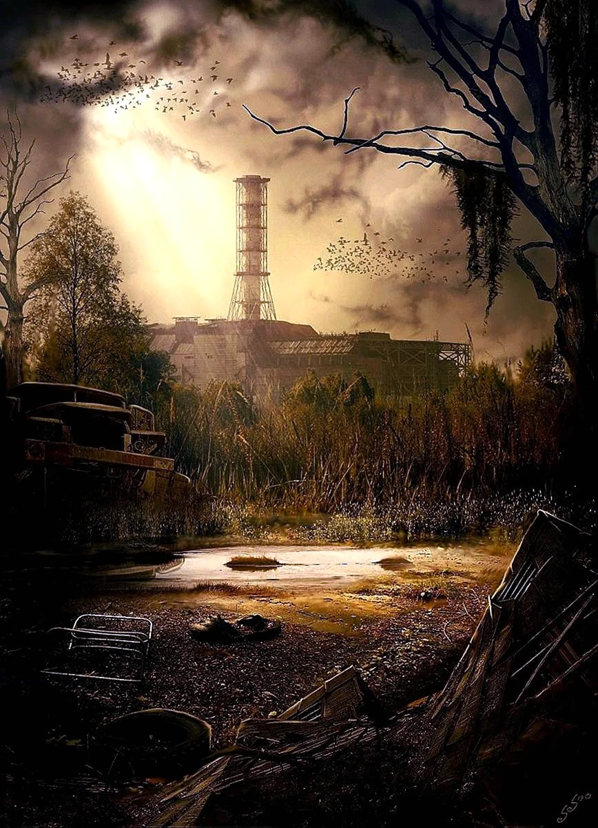 Чернобыльская АЭС сталкер арт