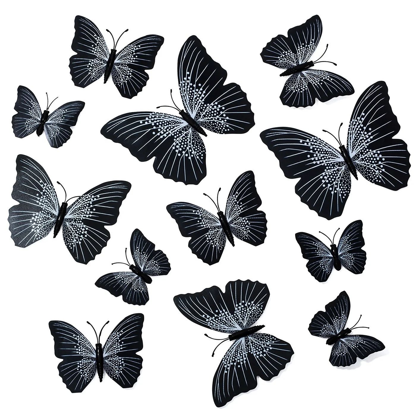 Черные бабочки Стикеры