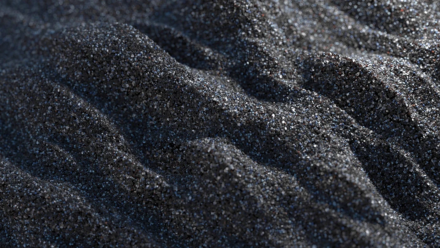 -Черный песок 9005 текстурный