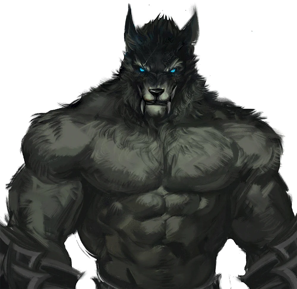 Черный Вольф Вольф человек волк