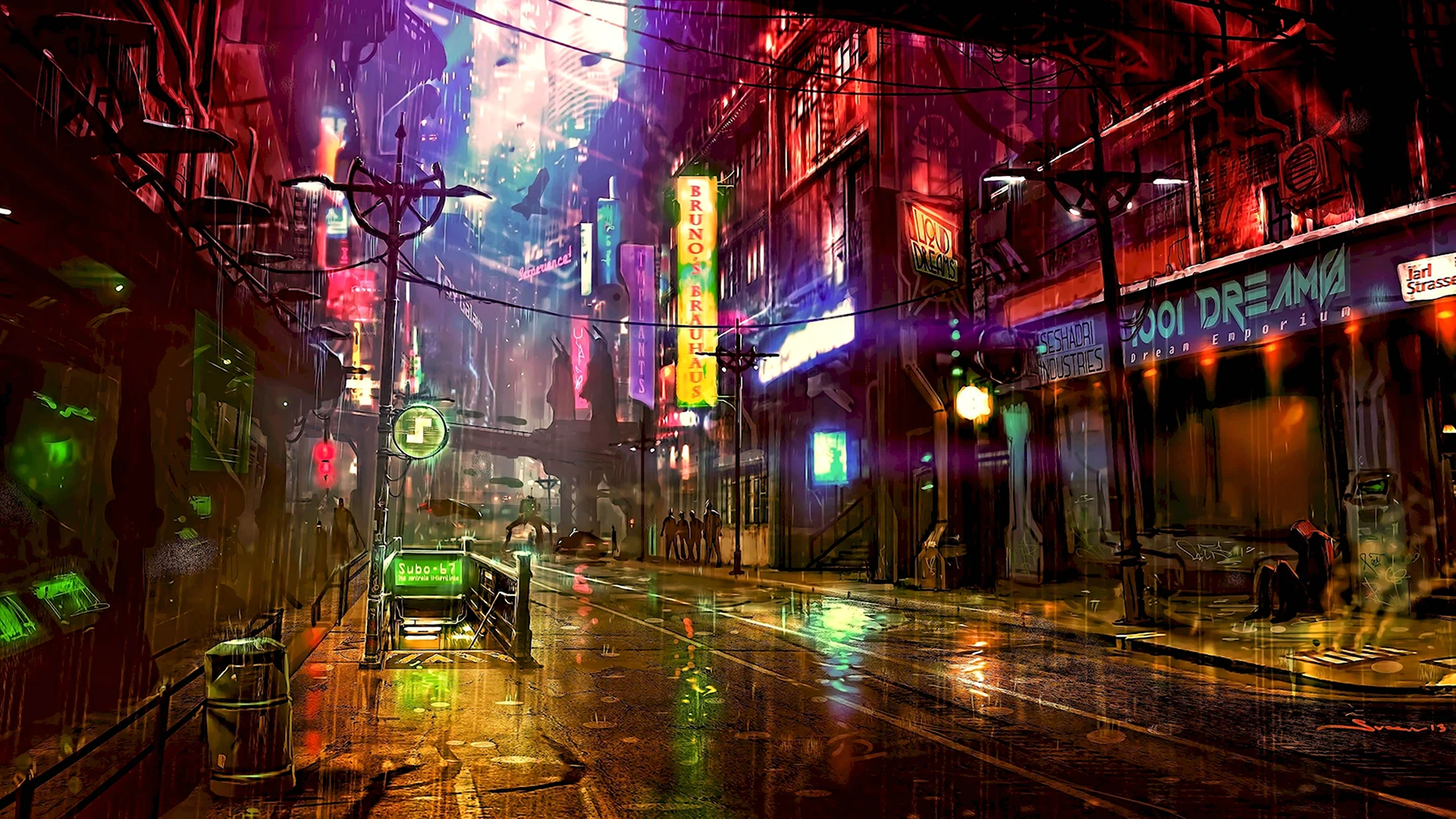 Cyberpunk 2077 Arts улица
