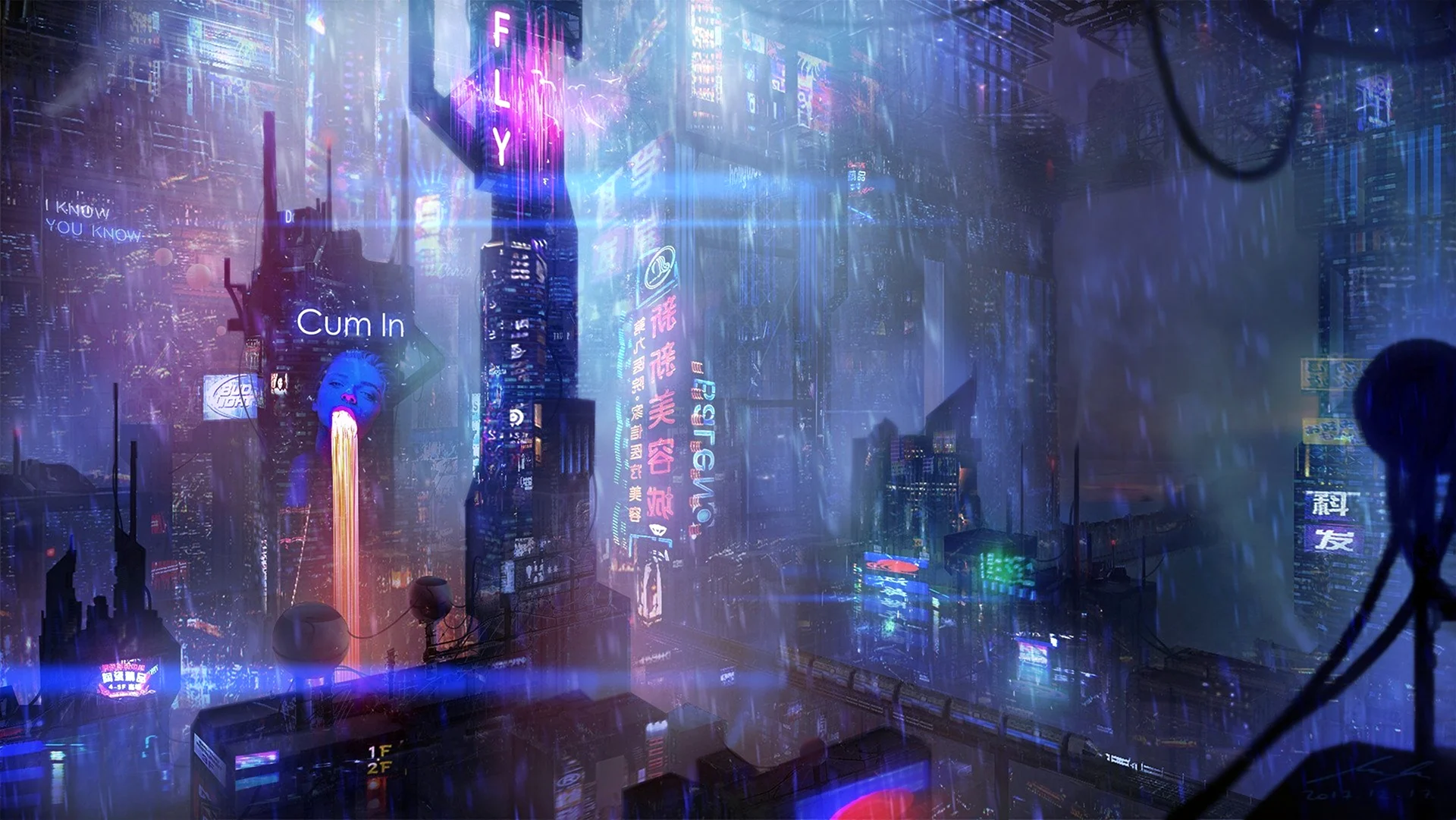 Cyberpunk 2077 машина неон