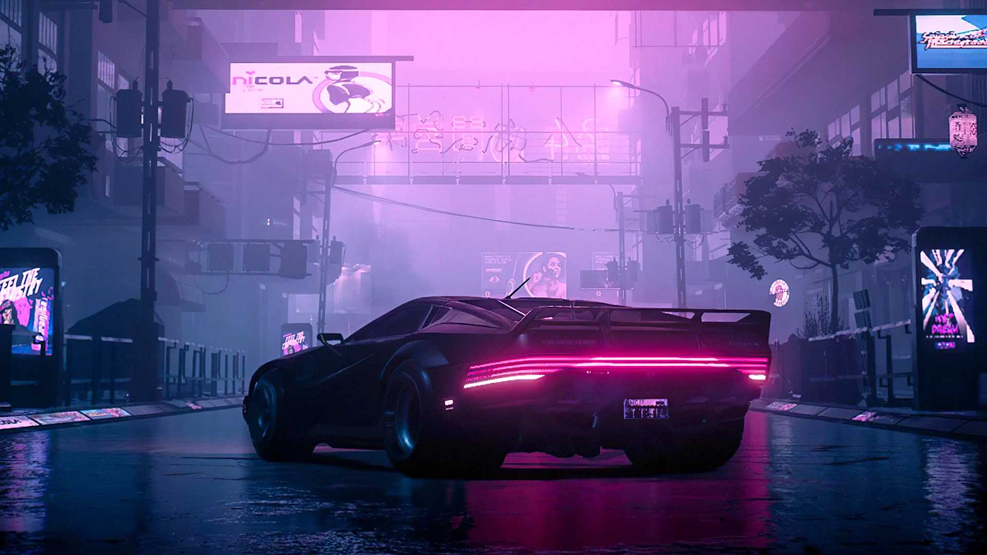 Cyberpunk 2077 неон