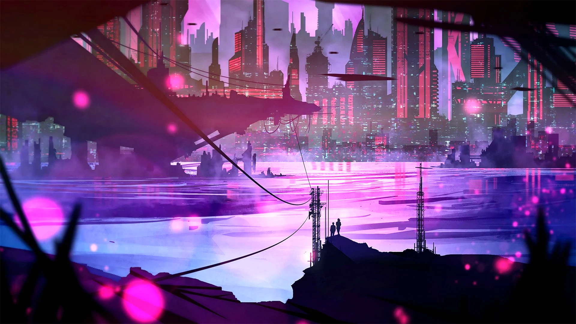 Cyberpunk 2077 пейзажи